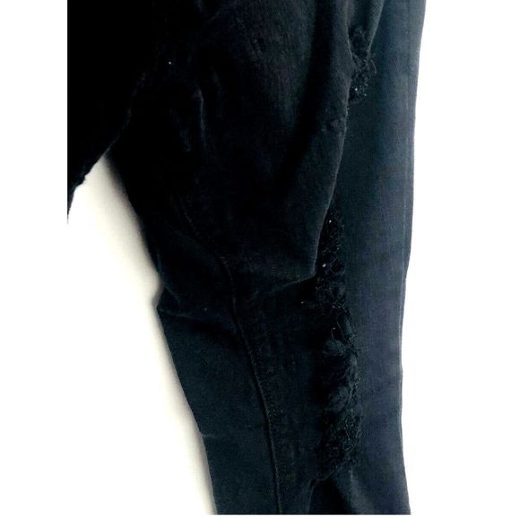 Express Jeans Women Size 6L Black Mid Rise Legging Cotton - Picture 5 of 8